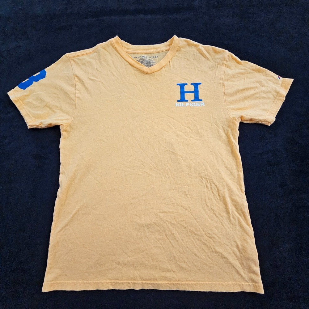 Tommy Hilfiger Orange Short Sleeve Cotton T-Shirt Boys' M